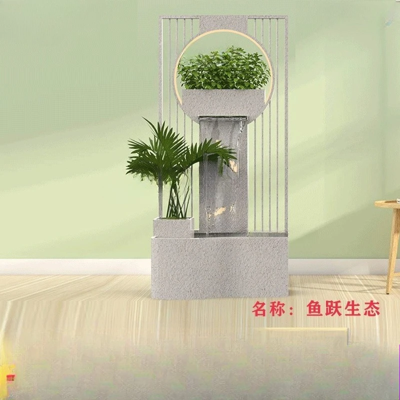 Mountain ecological water feature wall, courtyard decoration, indoor and outdoor flowing water ornament, decorative background