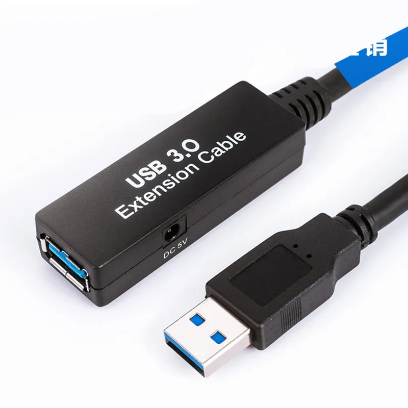 3.0 Extension Cable Active Repeater Built-in IC Chipset Male to Female M/F Foil+Braided Shielded Super Speed 5M 10M