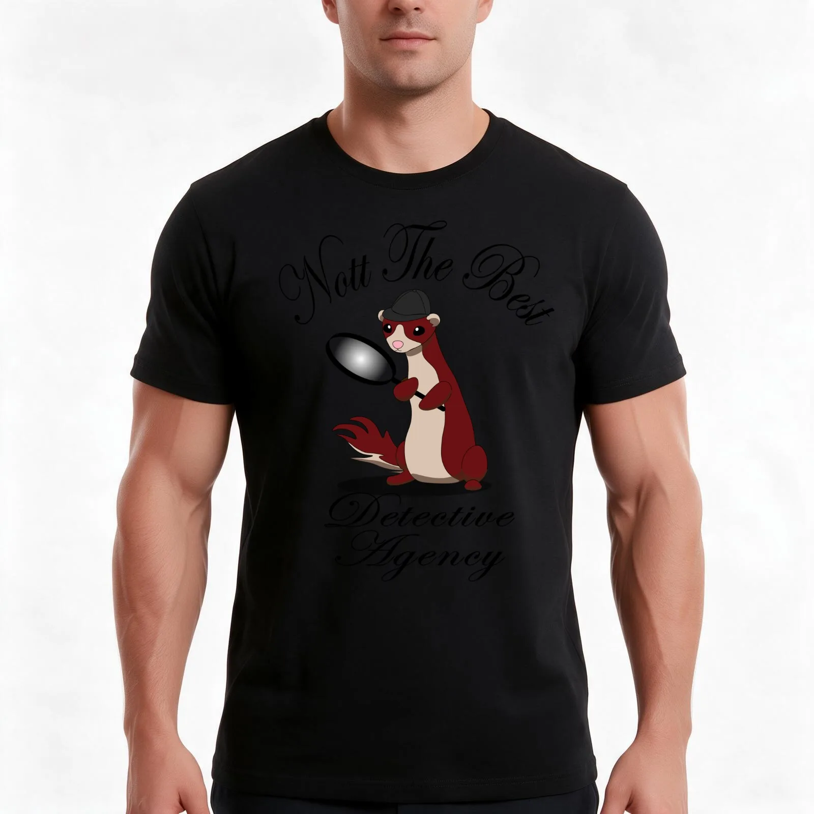 Sprinkle and Nott the Best Detective Agency T-Shirt Summer Casual Cotton Tee Oversized Streetwear Tops Vintage Graphic Print
