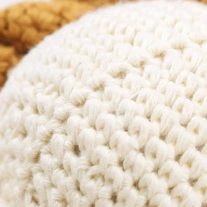 Q22D Baby Teether Rattle Handbell Crochet Lion Rattle Toy Mobile Gym-Play Baby Music Rattle Toy Infant Teething Gift