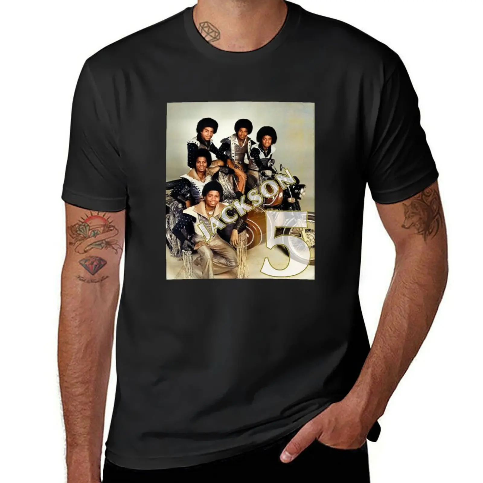 

Jackson 5 1970’s Pop vocal Group Motown Soul T-Shirt summer clothes funnys cute tops slim fit t shirts for men