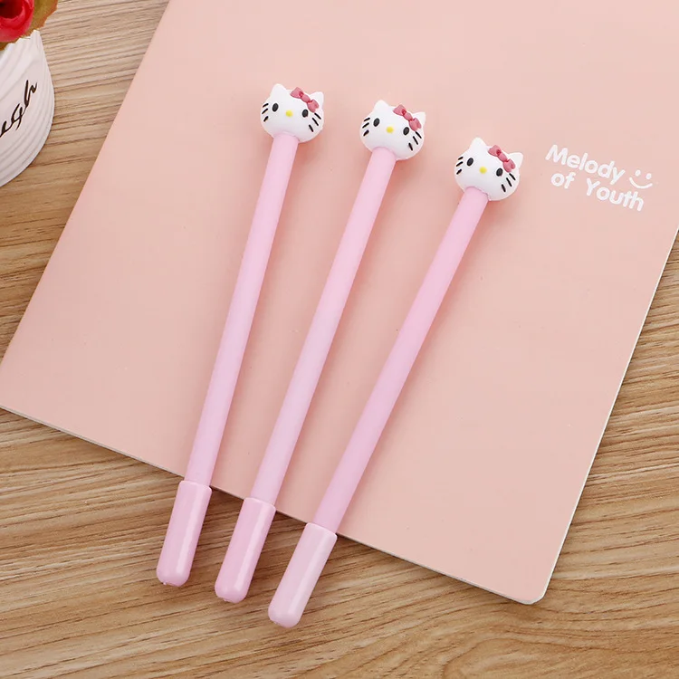 

50pcs Creative stationery pink neutral pen cute cartoon student examination water pen office signature pen manufacturer