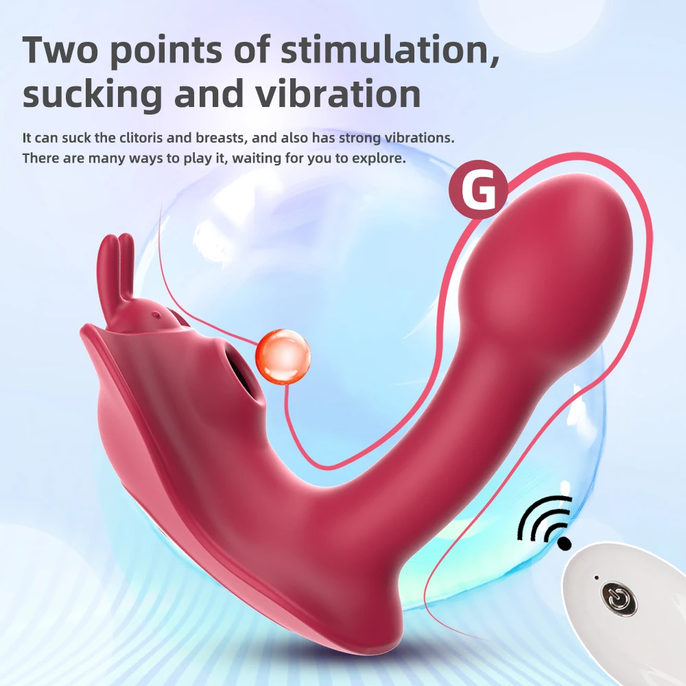 Sucker Vibrator Dildo for Women Vibrating Clitoris Stimulator Remote Control Wearable G Spot Massager Panties Female Sex Toys view 4