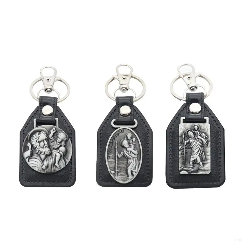 4XFD Christian Keychains Detailed Metal Religious Decorations for Friend Family Skin-Friendly Keychains Not Harm to Health