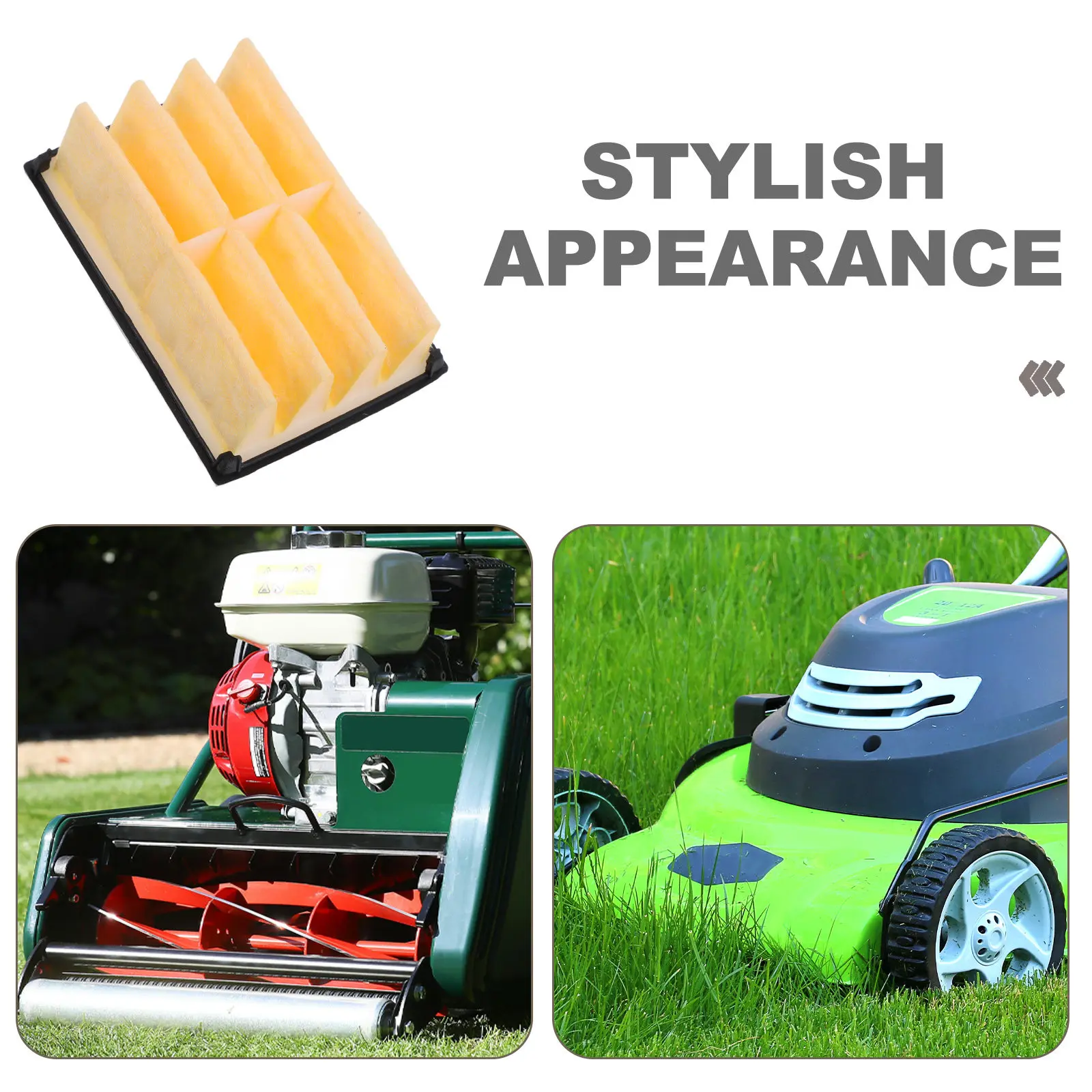Lawnmower Air Filter Element Robust Gas Lawn Mower Replacement Air Filter Cartridge for Garden Mower Engine Protection Efficient