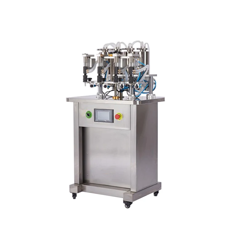 Semi Automatic Pneumatic Perfume Liquid Oil Vial Bottle Vacuum Refill Fill Bottling Machine