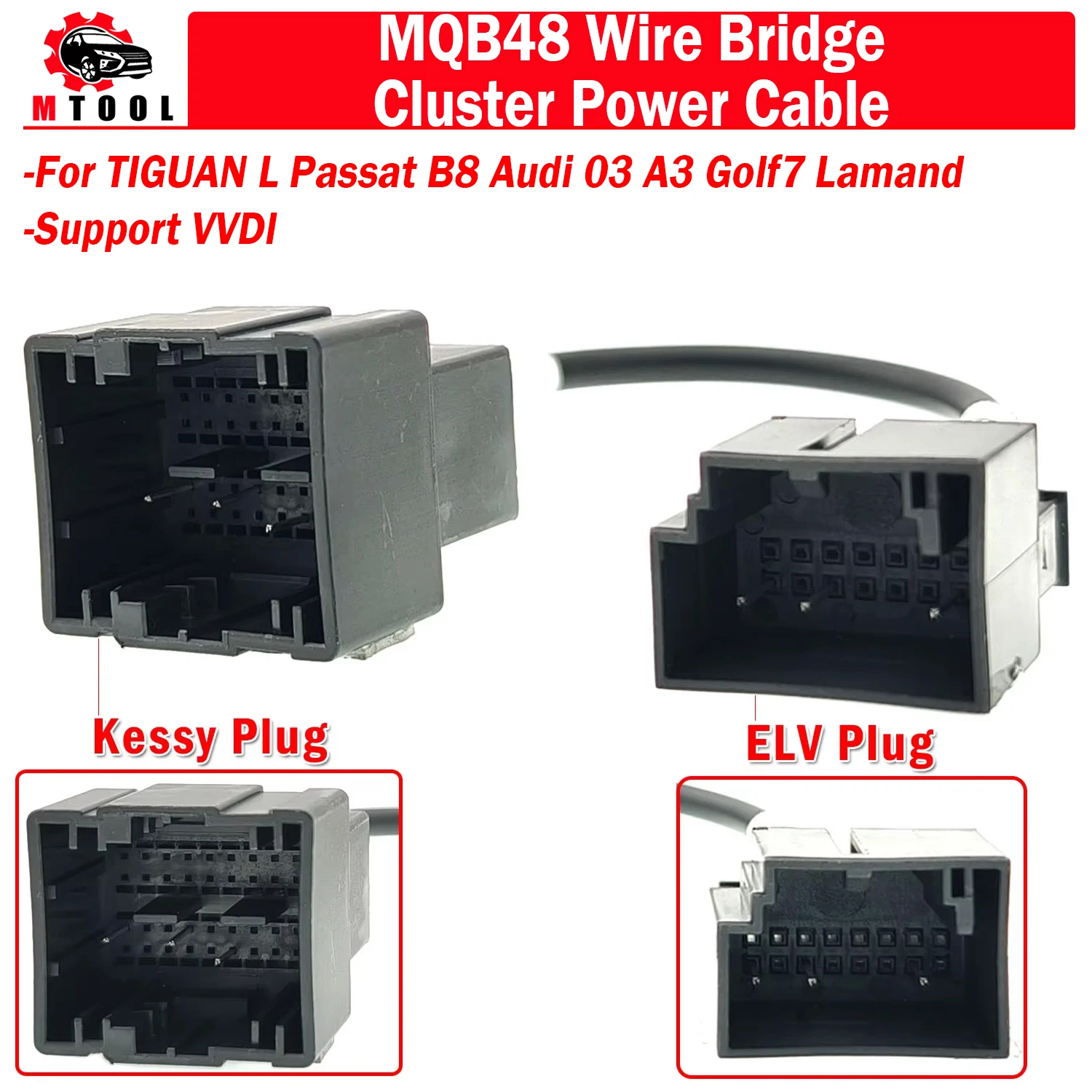 MQB48  Wire Bridge Cluster Power Keyless ELV Cable BCM2 Cluster VVDI All Key Lost For TIGUAN L Passat B8 Audi Q3 A3 Golf7 Lamand