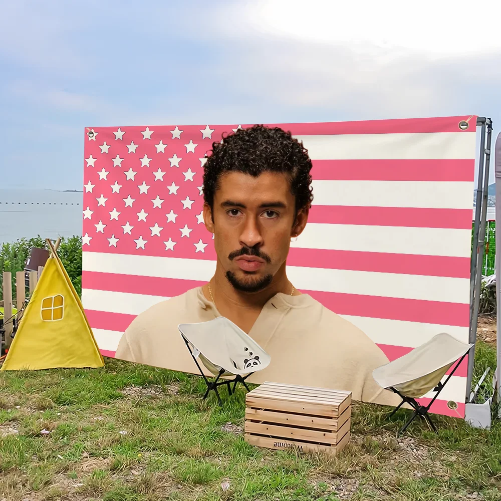 2026 Bad B-bunny Debi Tirar Mas Fotos D-dtmf Q flag Tapestry