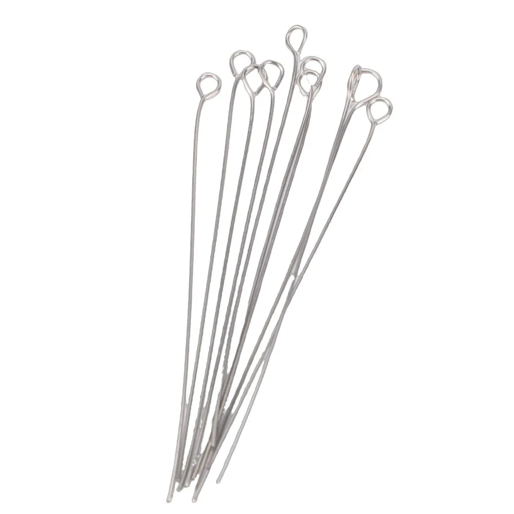 10Pcs,2mm,4mm Metal Wire Inoculating Loop 2mm,4mm Loop Solid Metal Inoculating Rod Round Loop Shape Inoculating Needle