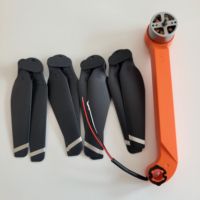 KF102 Motor D Arm with Brushless Engine Rear D Arm with 4PCS Blade Fit for KF102 MAX Drone Arm Accessory Orange Color