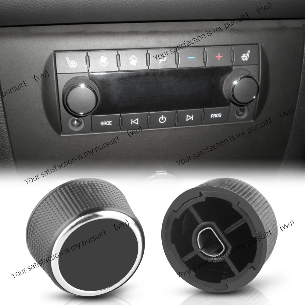 2 Pcs Rear Radio Audio Volume Control Knob Tuner For 2007-2013 Chevy Tahoe Chevrolet Silverado Gmc Acadia Sierra Denali Yukon Gm