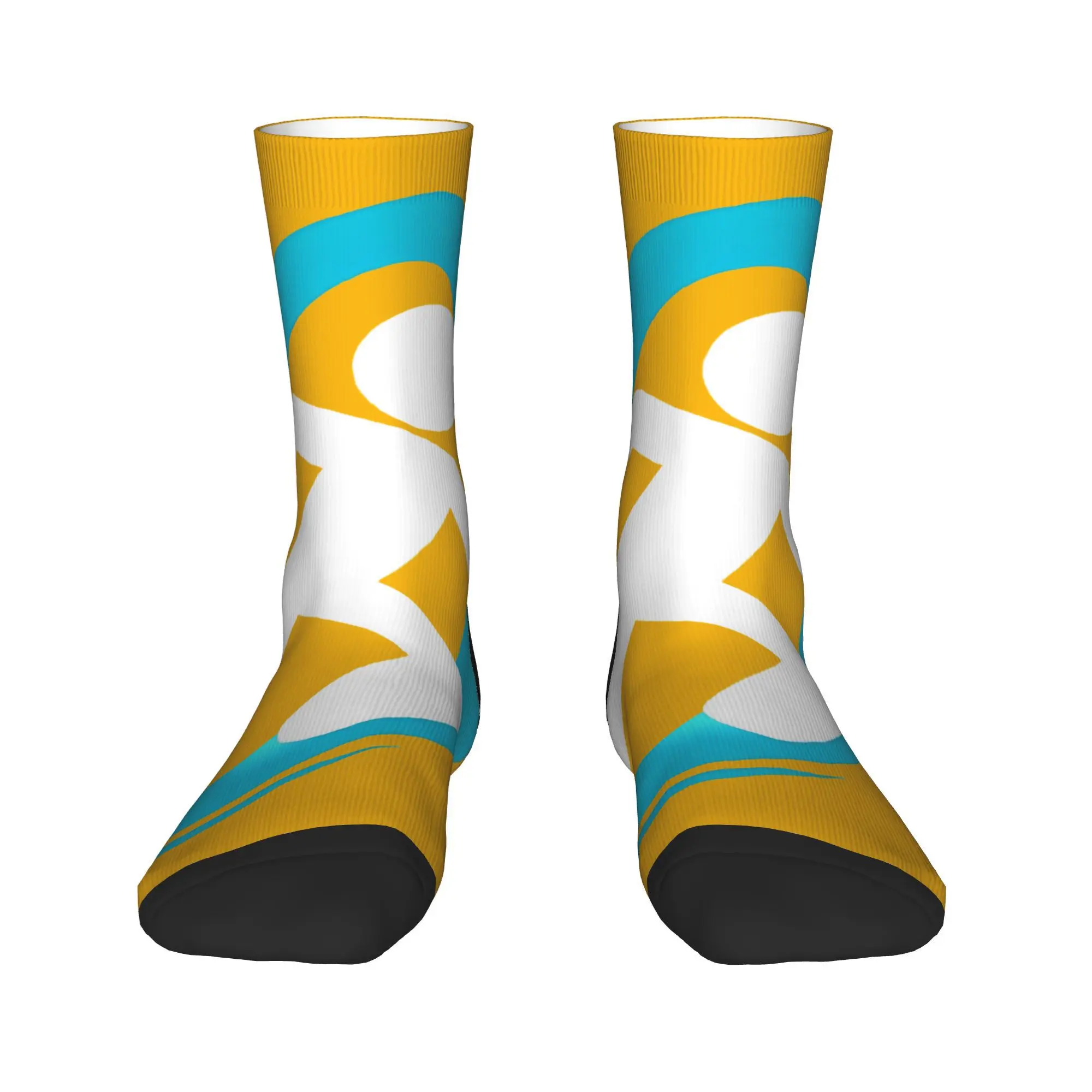 Portal 2 Video Game Crew Socks for Women Men All Seasons Funny Blue Teleport Cozy Middle Tube Socks Non-slip