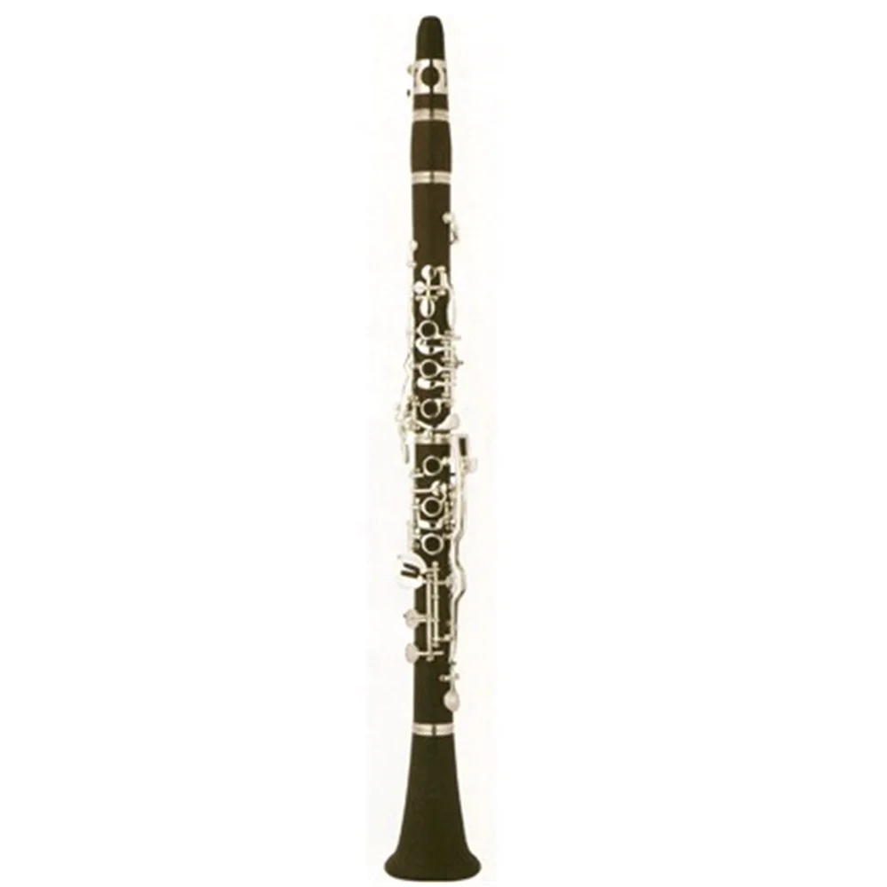 Clarinete chapado en plata con cuerpo ABS tipo alemán, tono Bb 21 de grado intermedio