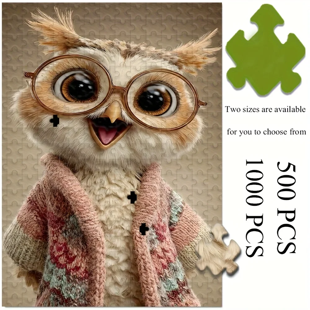500/1000 Teile Puzzle für Erwachsene |   Hochwertiges, stressabbauendes, lustiges Familienspiel, ideal für Geburtstage, Weihnachten, Halloween und Geschenke