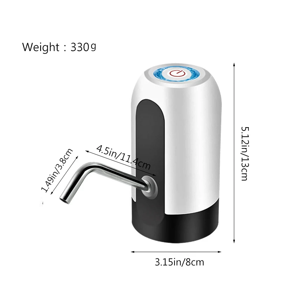 Portable Electric Water Dispenser USB Rechargeable Drinking Water Pump Bottled Water Special Home Appliance 5-gallon Bottle