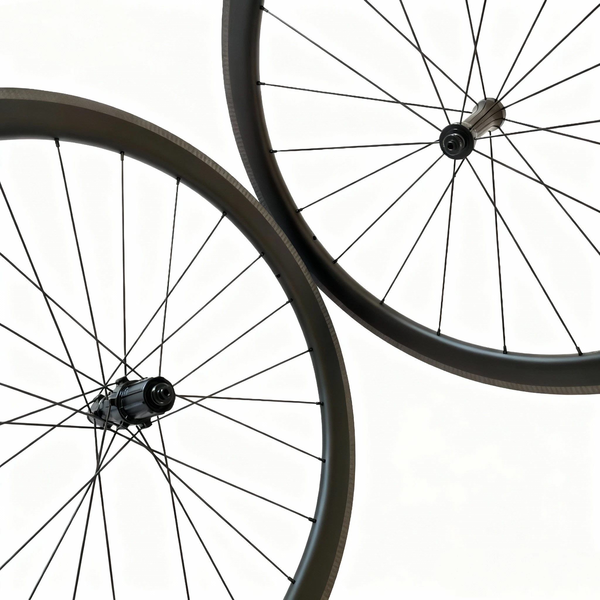 

50mm Aero Carbon Road Bike Wheelset Clincher Tubeless Ready Rim Brake Lightweight Strong for Cycling Racing Training