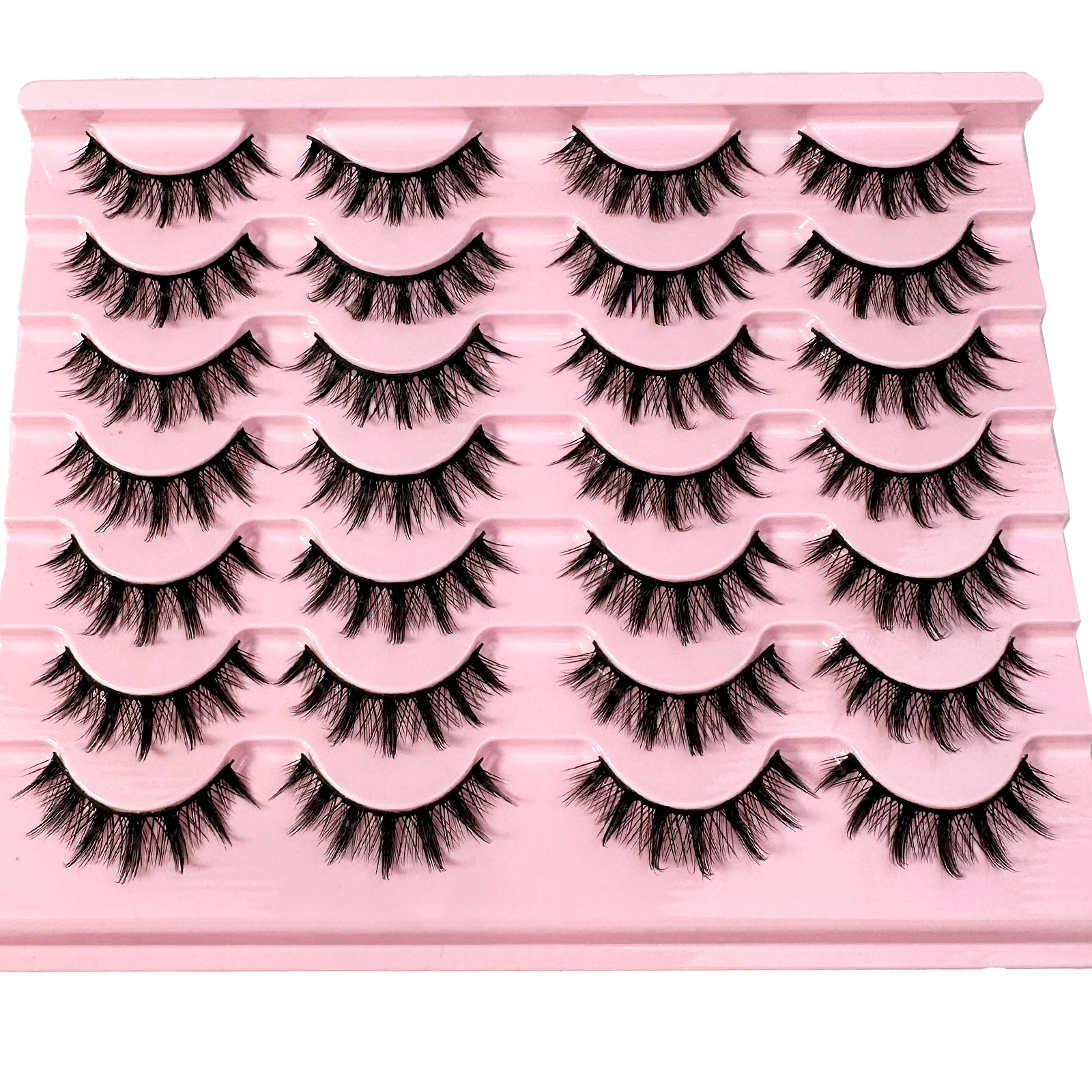 14/7 pestañas Manga pestañas postizas de visón sintético pestañas de ojo de gato pestañas postizas completas naturales extensión de pestañas volumées herramientas de maquillaje