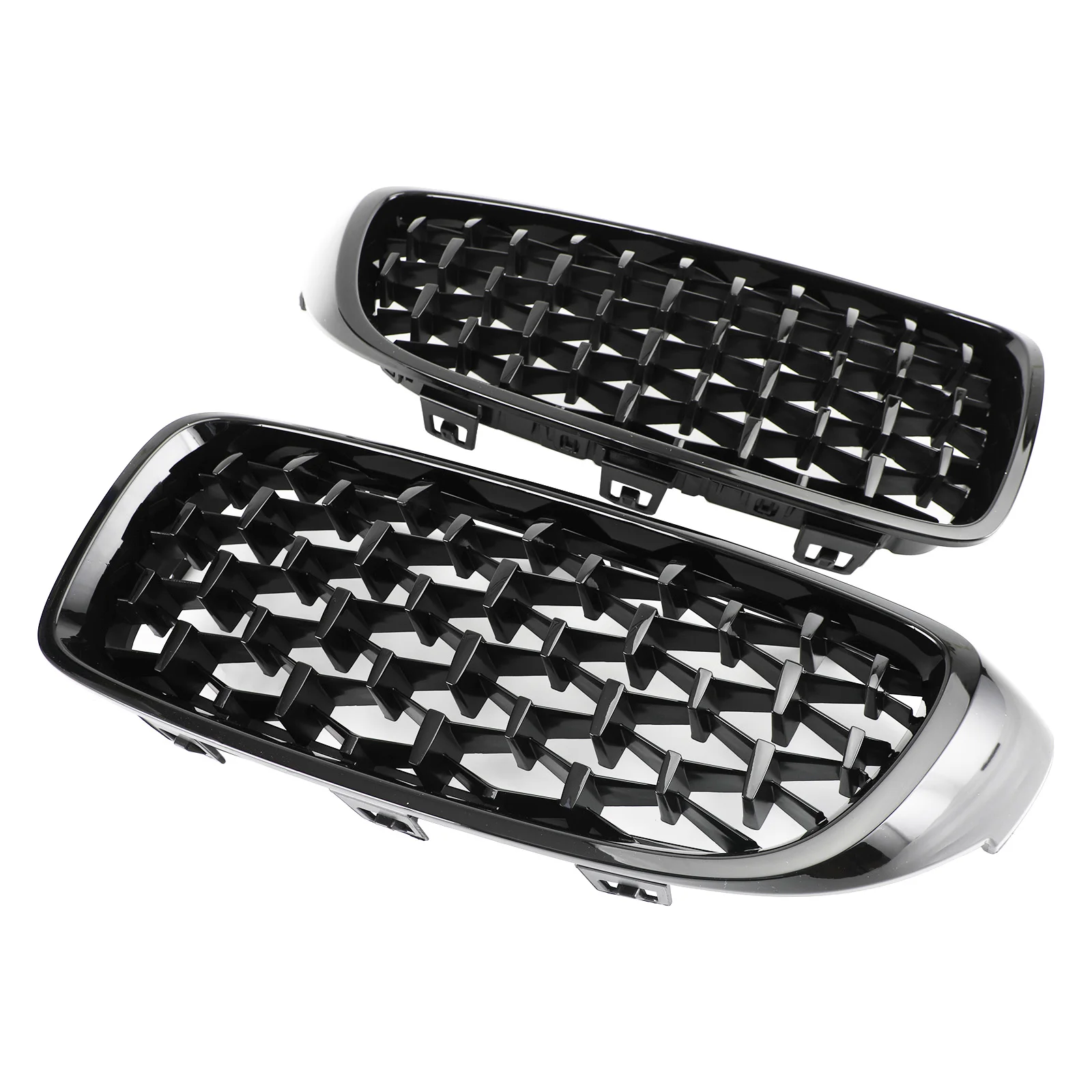 

Black Chrome Diamond Front Upper Grille For BMW 4 Series F32 F33 F36 F82 2014-2018 Car Front Grille
