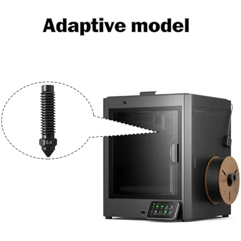 

AT82-для Elegoo Carbon 3D-принтер аксессуары 5 шт. сопло 0,4 мм для Centauri углеродное высокоскоростное сопло из закаленной стали