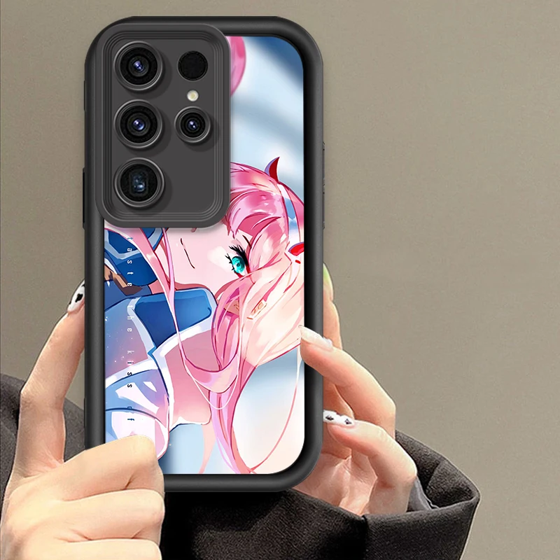 Anime D-Darling F-Franxx 02 For Samsung Note 20 S24 S23 S22 S21 S20 Ultra Plus FE A25 A23 A22 A15 A31 5G Eye Ladder Funda