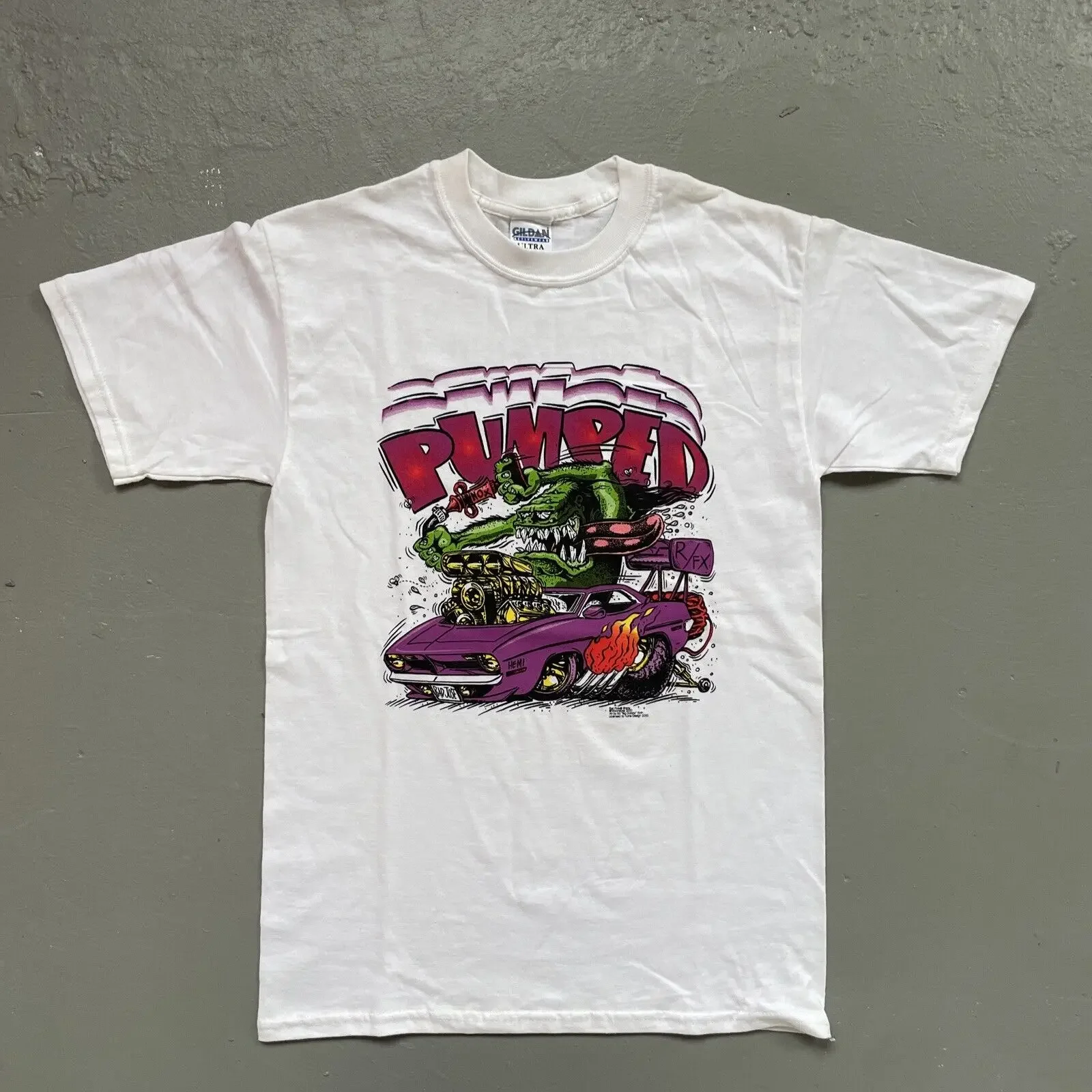 Винтажная новая футболка Rat Fink Mooneyes Ed Big Daddy Roth 2000, Y2K S Nwot