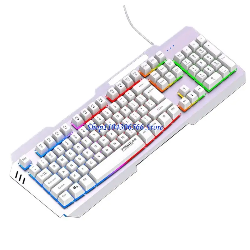 02DD DS600 Ergonomic Corded Keyboard With 19 Anti Ghosting And Anti Slip Design