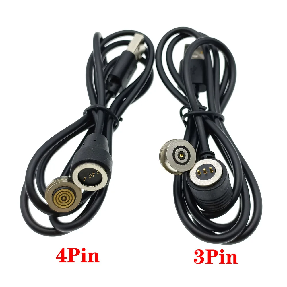 

360 ° USB Waterproof High Current Magnetic Pogo Pin Connector 3Pin 4Pin Blind Suction Circular Fast Charging Magnetic Power Cord