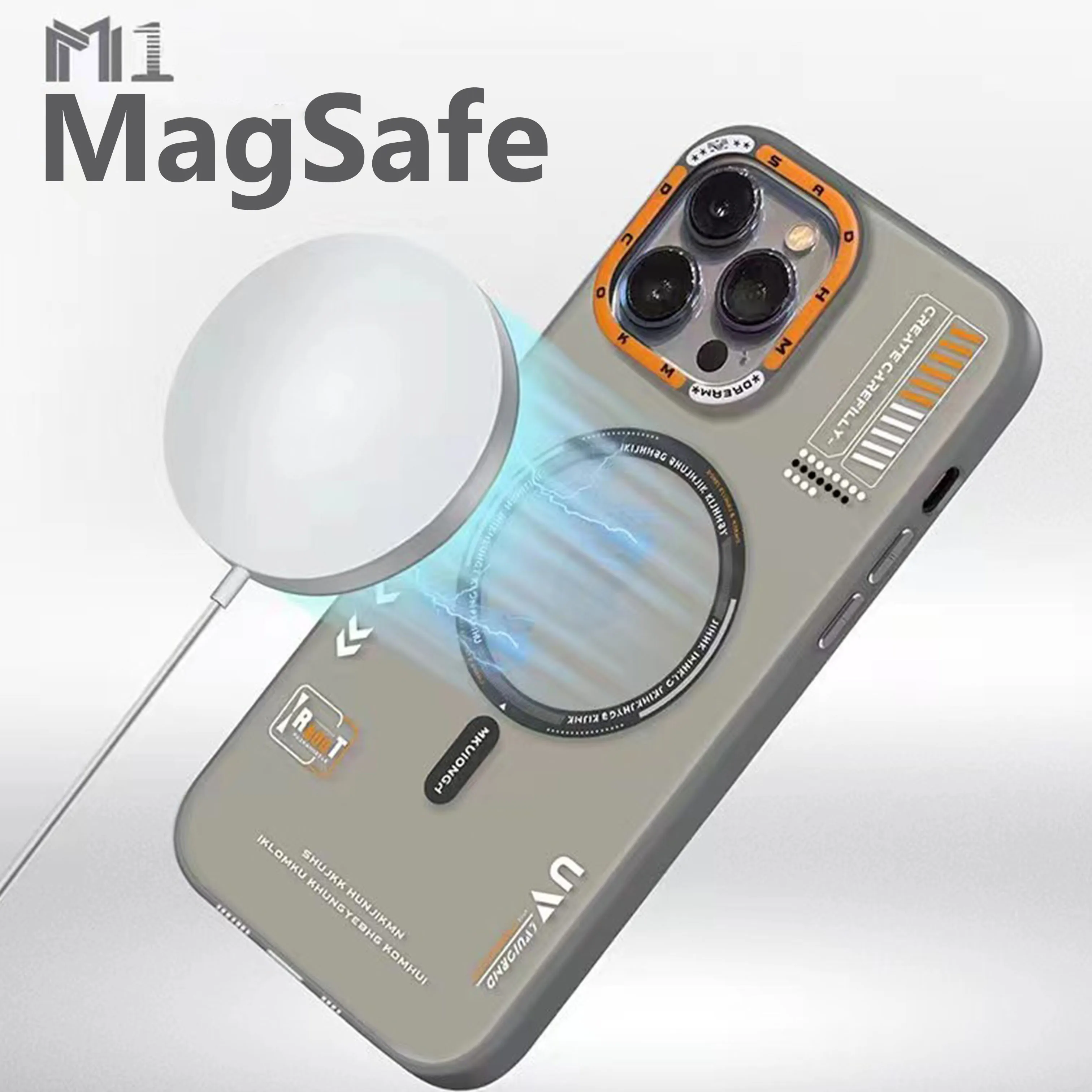 Luxury Frosted Strong Magnetic Case for iPhone 16 Pro Max 12 13 14 15 16Pro Wireless Charge Magsafe Phone Cover Protector etui