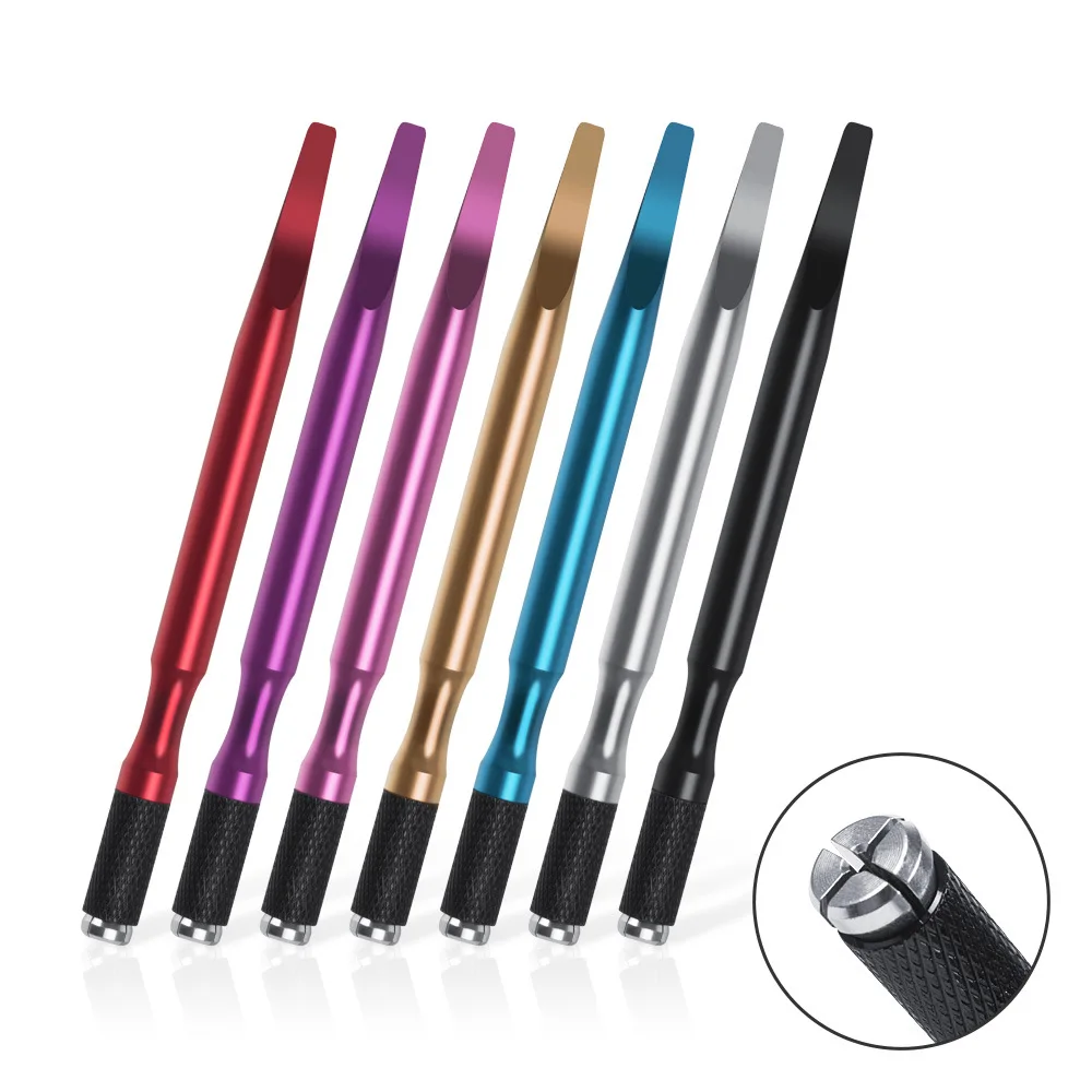 

10pcs Permanent Makeup Microblading Manual Pen Set Embroidered Eyebrow Tattoo Stainless Steel Lock-Pin Tebori Caneta Tebori