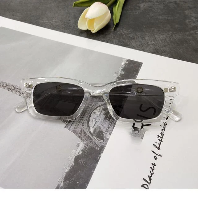 Rectangle Vintage Sunglasses Designer Retro Sun Glasses Female Lady Eyeglass Cat Eye Sunglasses