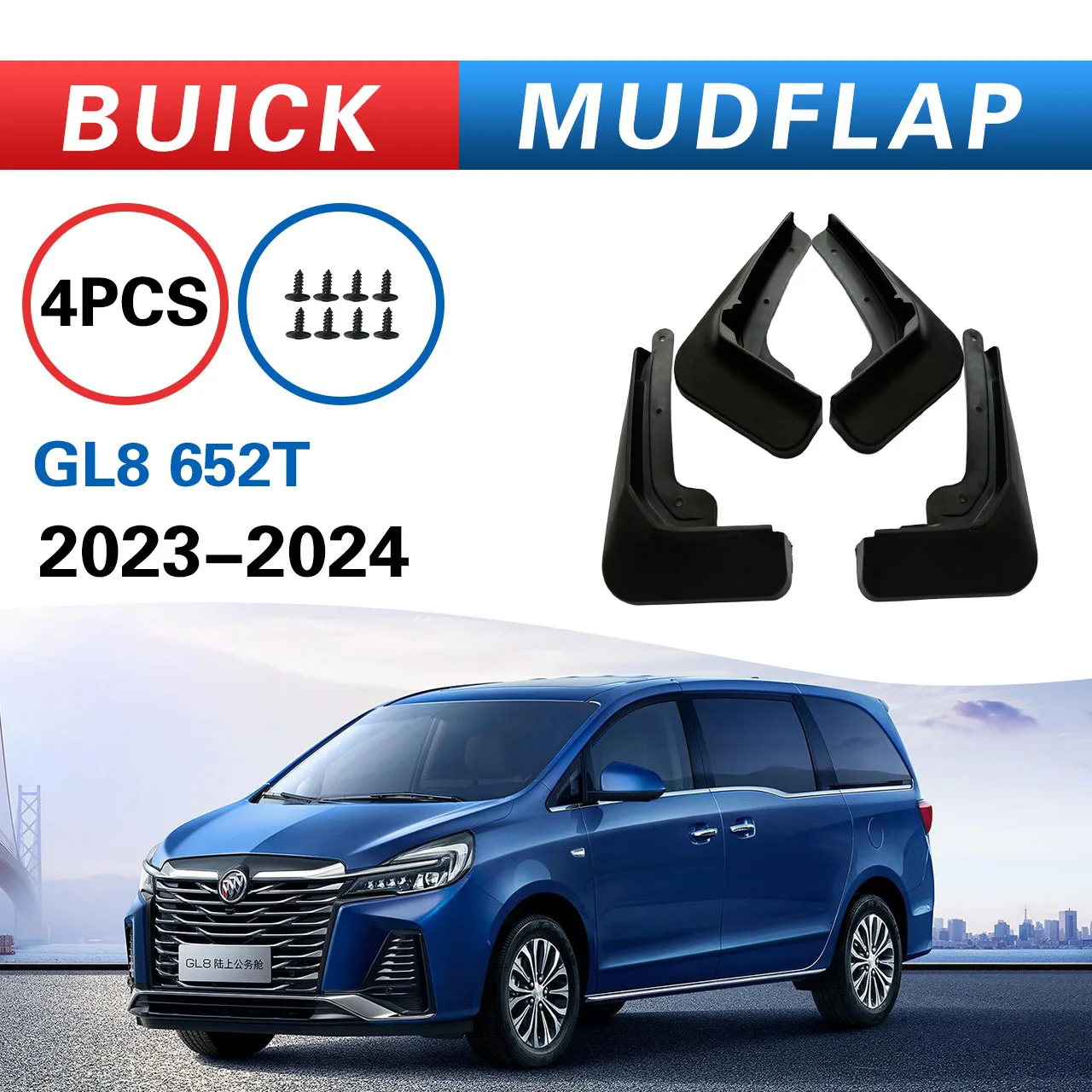 

For Buick GL8 652T mudguard,Splash proof mudguard, front and rear wheel fender