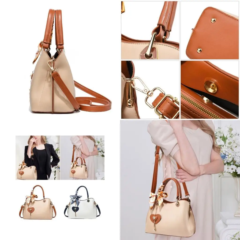 

Женская сумка через плечо, простая сумка через плечо, сумка для мамы, большая вместительная сумка и кошелек, сумка-мессенджер из