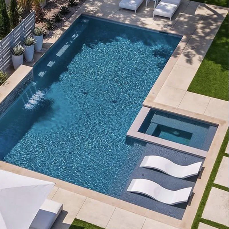 Imagem -04 - Fibra de Vidro Piscina Exterior Tamanho Grande 8m 10m Tamanho Grande para o Verão a Família para a Natação