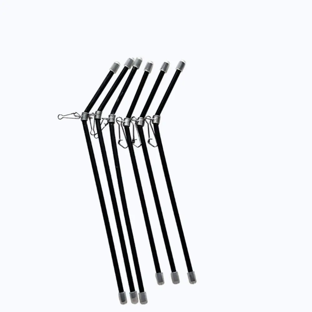 

5pcs Scale Connector Fishing Pipe Balance Bracket Plastic 20cm Fishing Snaps Balance Connector Black 22cm