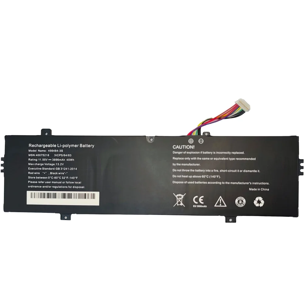 456484-3S 11.55V 45Wh 3896mAh Laptop Battery For Medion Akoya E14304 E15303 MD62063 MD62021 MD62113 MD62114 10-Pins 10-Lines