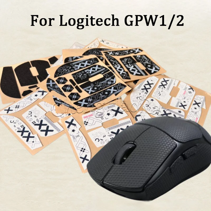 1PC Non-Slip Sweat-Resistant For Logitech Mouse Grip Tape GPW1 GPW2 Skate Handmade Sticker for Wireless Mini Mouse