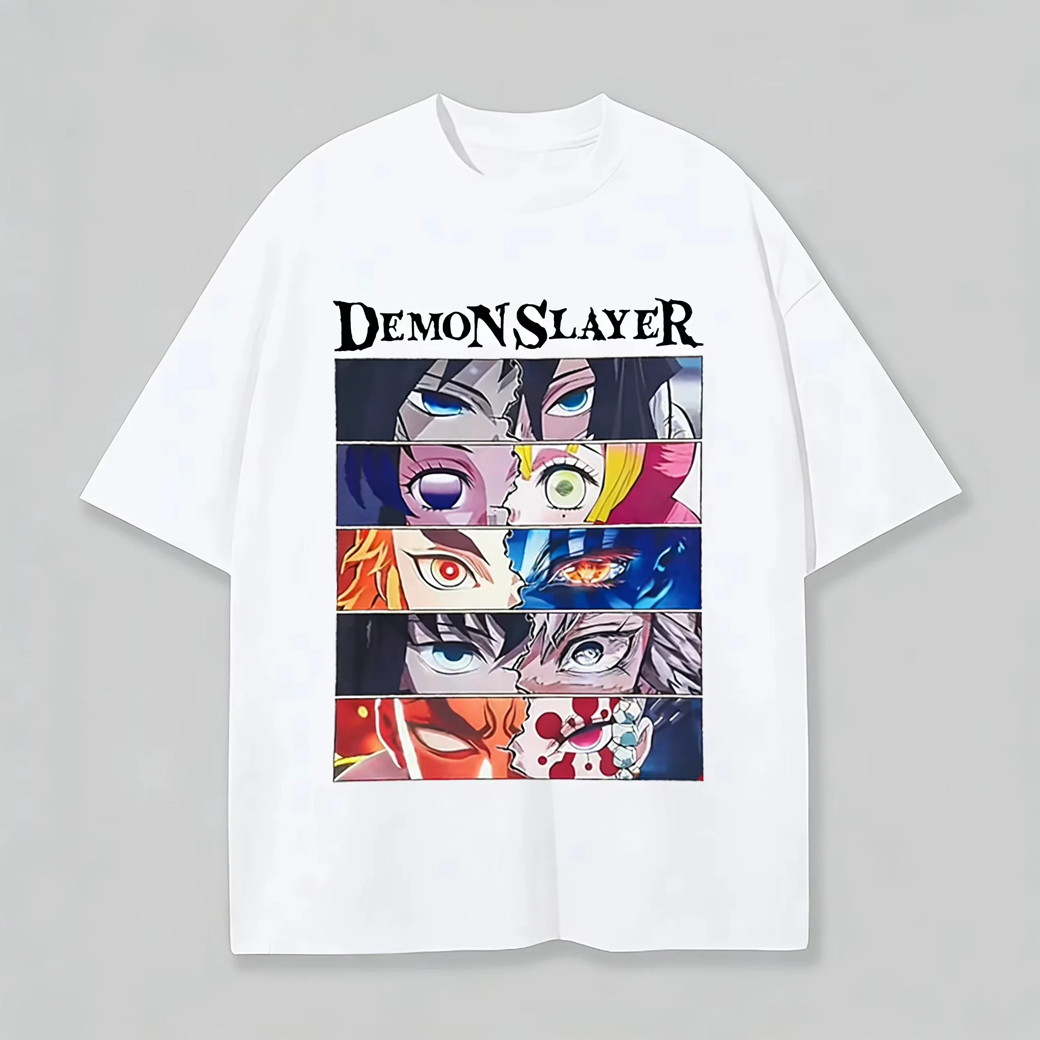 Demon Slayer Anime Multi-Eye Character Printed T-shirt Men's and Women's T-shirt Men's Top Sports T-shirt Men's T-shirt Summer T