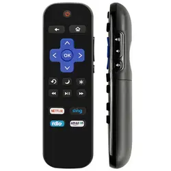 RK-NSRA ROKU TV Remote Control W/Volume & Power Button NOT for Player (Box)