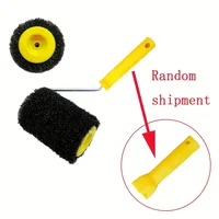 1pc 4-Inch Drywall Texture Roller Brus With Home DIY Painting Tool Durable Plastic Roller Brush For Smooth Ceiling Wall Surfaces 5