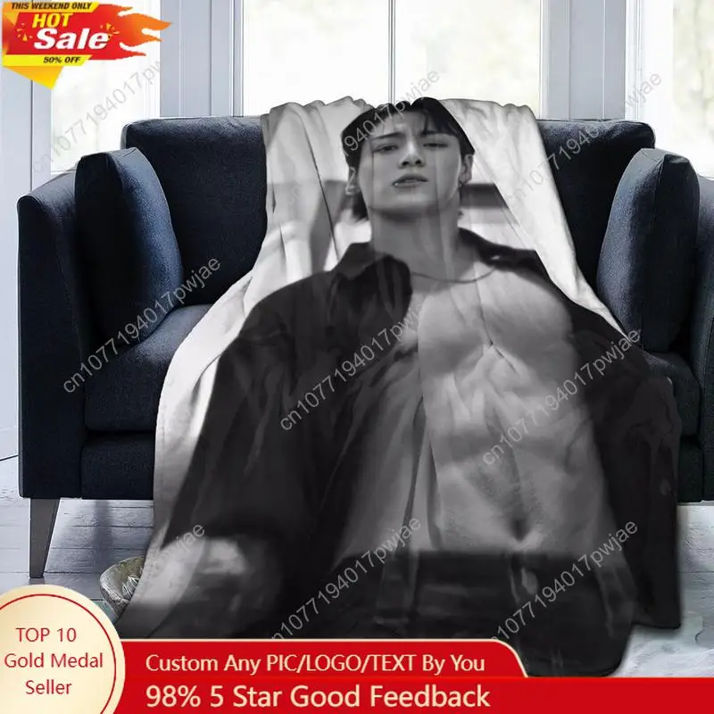 

Jungkook Blanket Suitable for Sofa Wool Blanket Luxurious bed Blanket Custom blankets