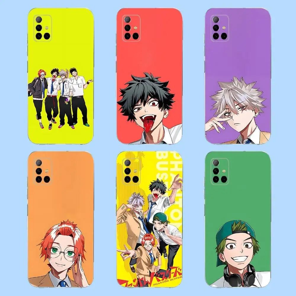 

P-Phantom Anime Busters Phone Case For Samsung S 23,22,10,9,8 A 71,52,51,30,21S,12 PIus,E,Lite Note20 Ultra Clear Soft