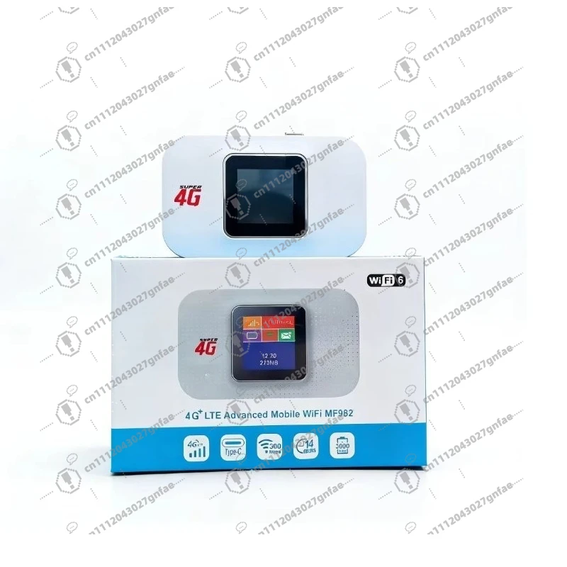 MF982 Wifi6 Portable Wifi Router, Mobile 4g Lte Wifi Unlocked Sim Wifi Router, Pocket Router, Wireless Mobile 4g Sim Router