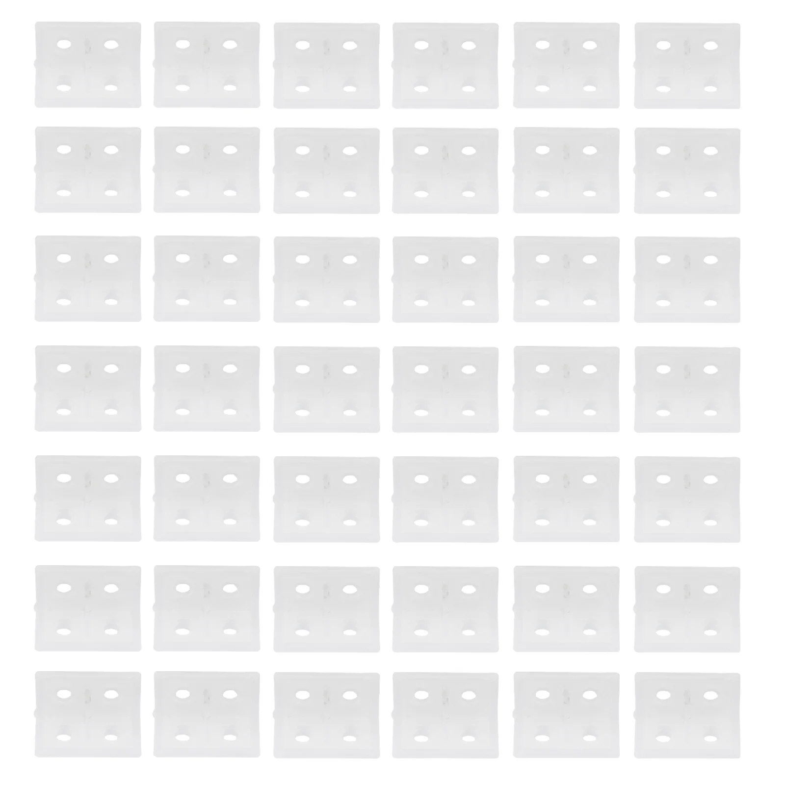 

100Pcs Layer Shelf Supports Durable Plastic Right Angle Corner Brackets Fixing Fasteners Transparent Surface Furniture Brace