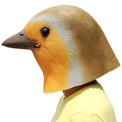 Máscara de pájaro con capucha de látex, casco de Animal, águila, Paloma, pájaro, disfraz de Halloween, Carnaval, fiesta de Cosplay, accesorios de Mascarada del zoológico, novedad