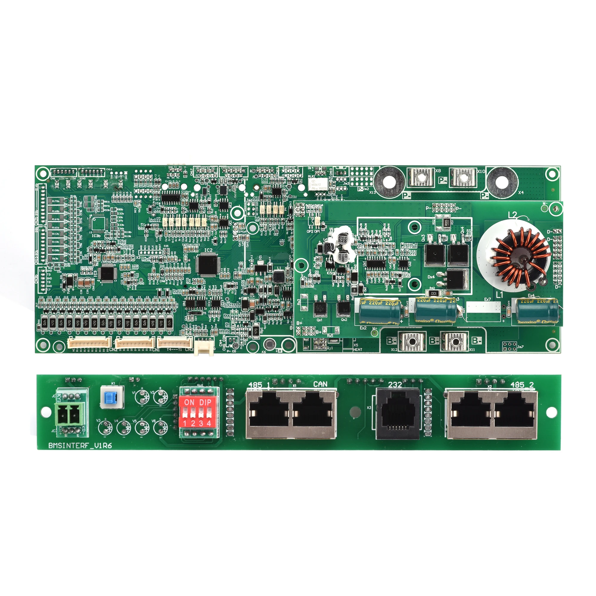16S 48V 200A LiFePO4 BMS – Smart with CAN/RS485, Active Balancing, for 100Ah+ Battery Packs