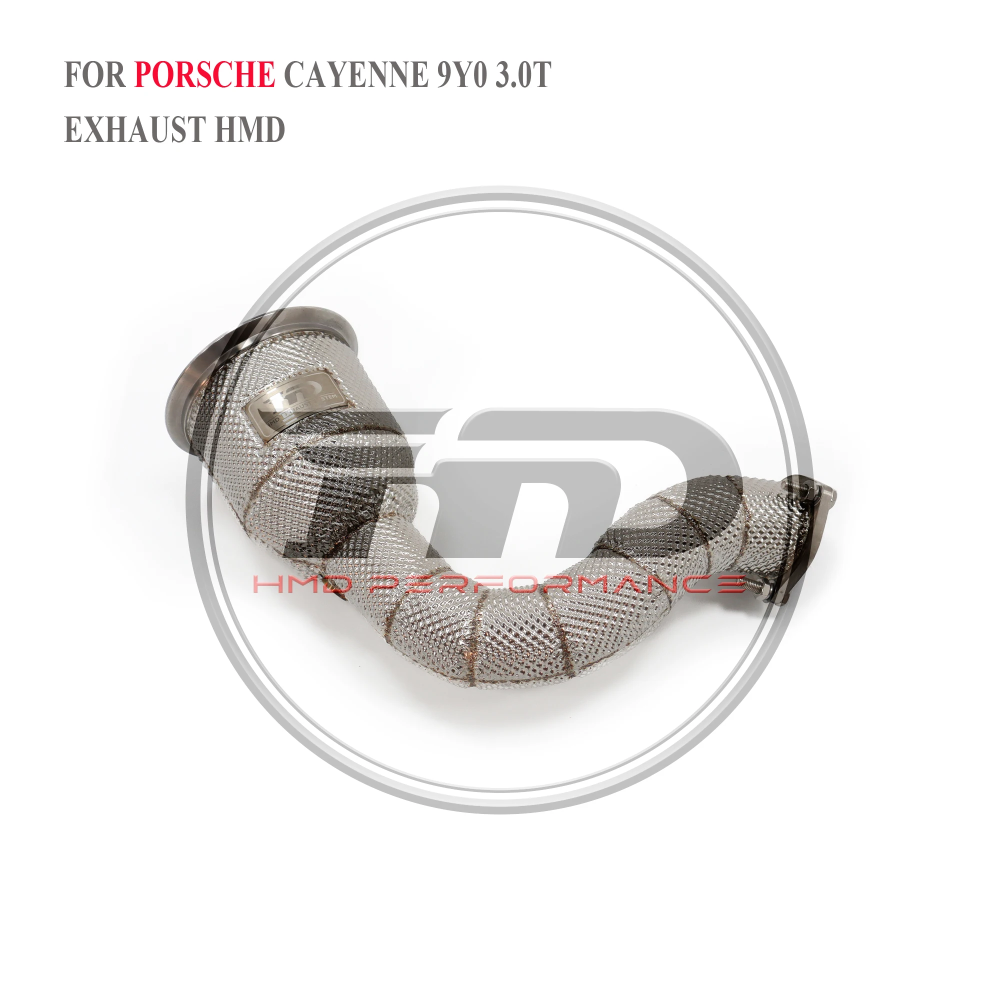 

HMD Exhaust System High Flow Downpipe for Porsche Cayenne 9Y0 3.0T With Heat Shield Racing Pipe