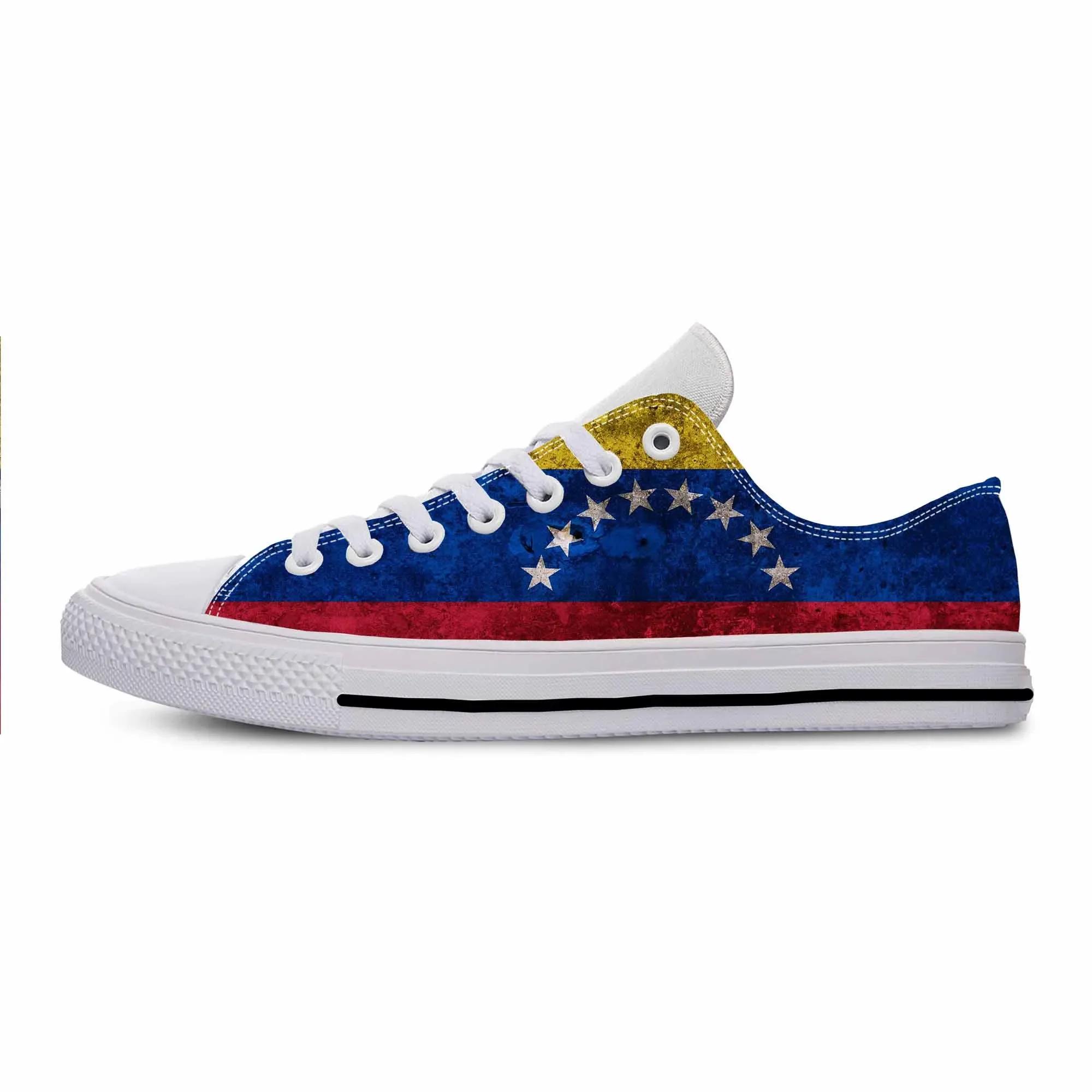 

Venezuela Venezuelan Flag Patriotic Pride Fashion Casual Cloth Shoes Low Top Comfortable Breathable 3D Print Men Women Sneakers