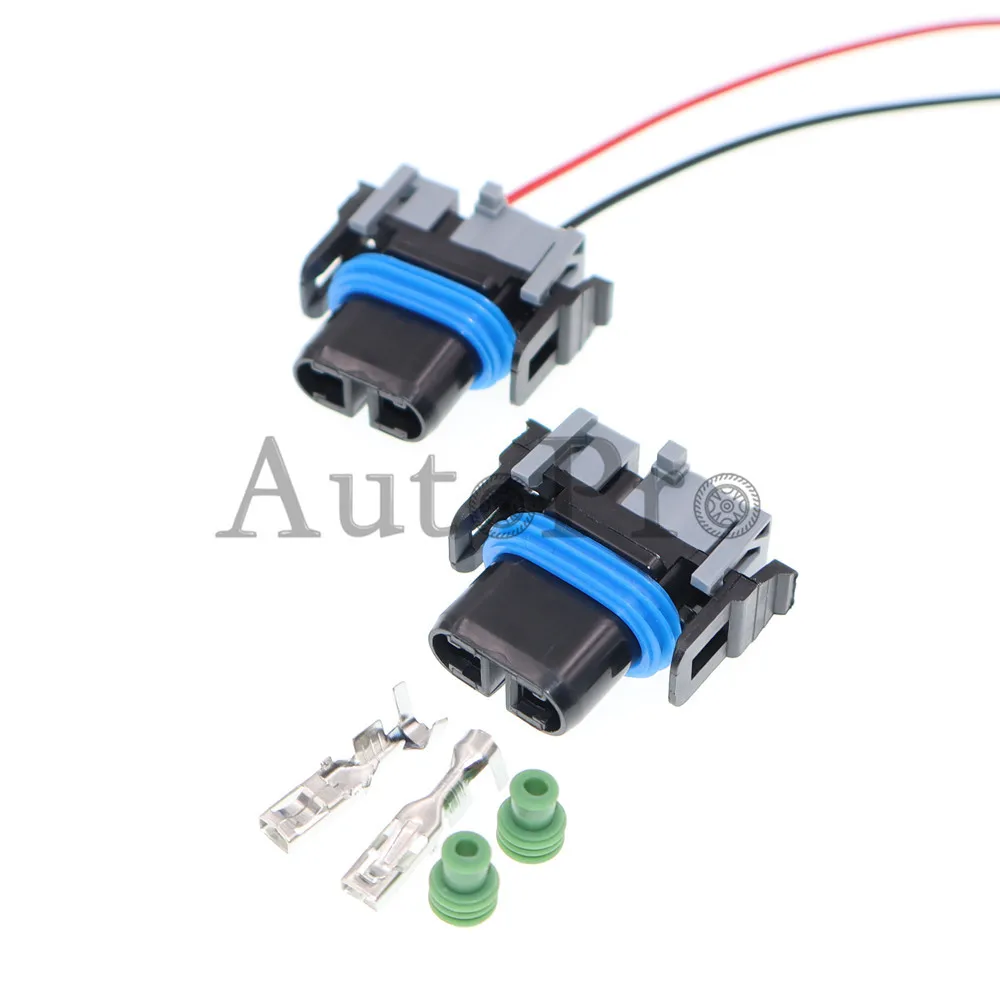 1 Set 2 Hole MG652520-2 MG652520 MG632506 Waterproof Auto Headlight Socket AC Assembly H11 H8 881 Lamp Light Plug