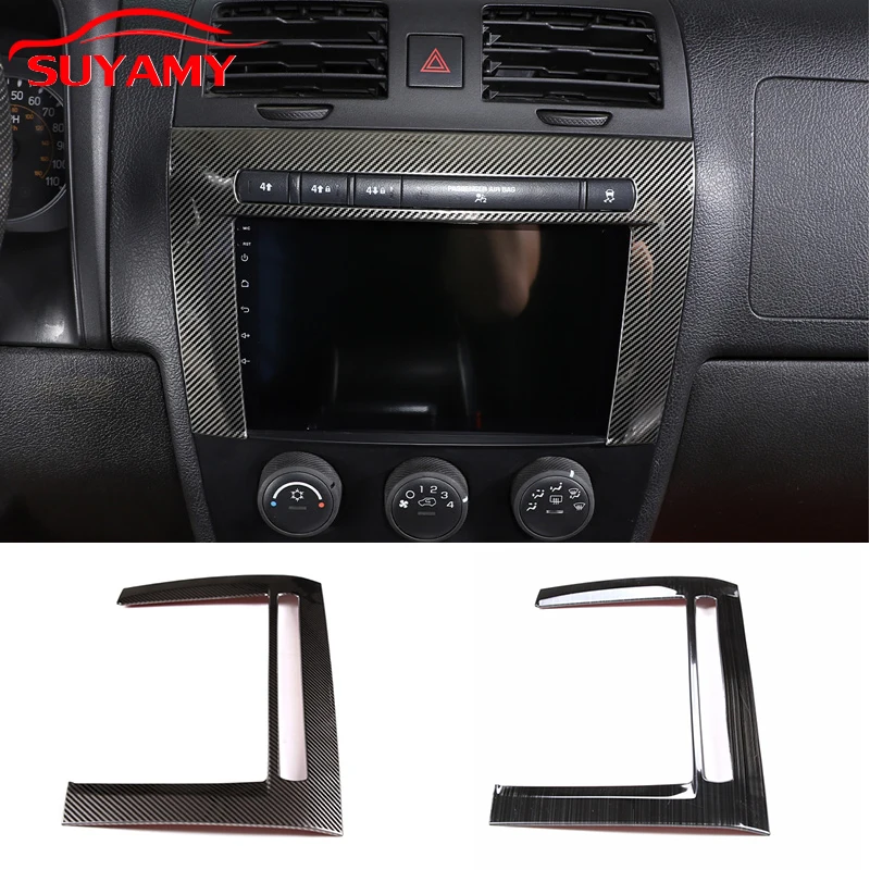 

Stainless Steel Black Style Car Center Console CD Panel Trim Frame Cover For 2005-2009 Hummer H3 Auto Interior Accessories