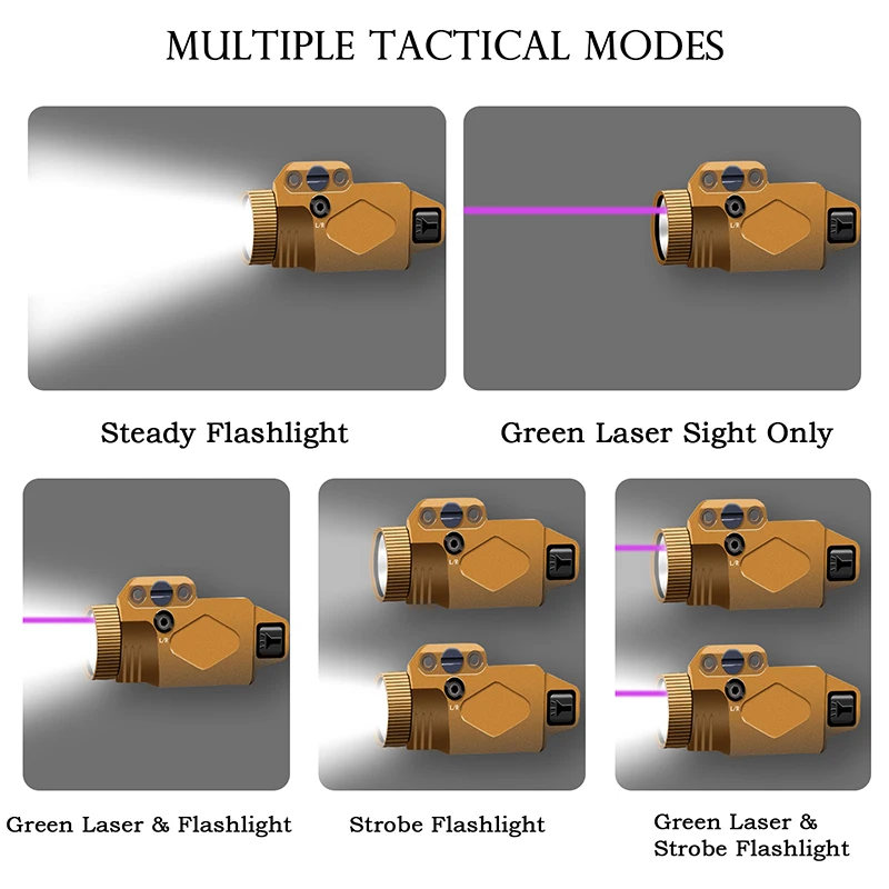 Tactical Laser Sight Led Flashlight Strobe Light Combi Purple Dot Scope for Riflescope Handgun Glock Pistol Airsoft Gun Hunting